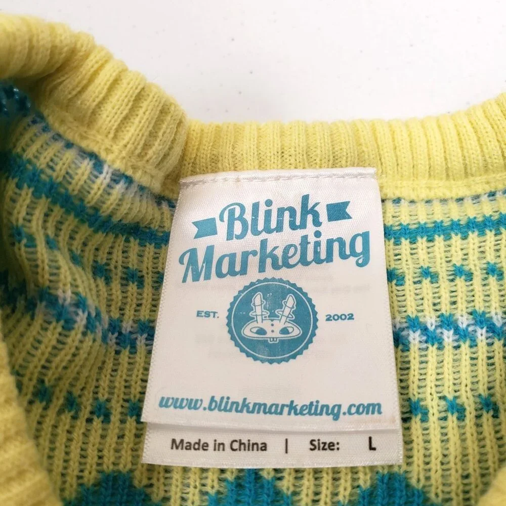 Blink Marketing Christmas Holiday Sweater Size Large - Picture 4 of 11